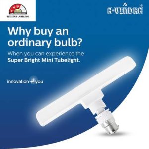 AVINDRA 10 W Basic T-Bulb B22 LED Bulb (White)